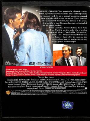 Harrison Ford Presumed Innocent DVD Film (108) DVD1435 - 6