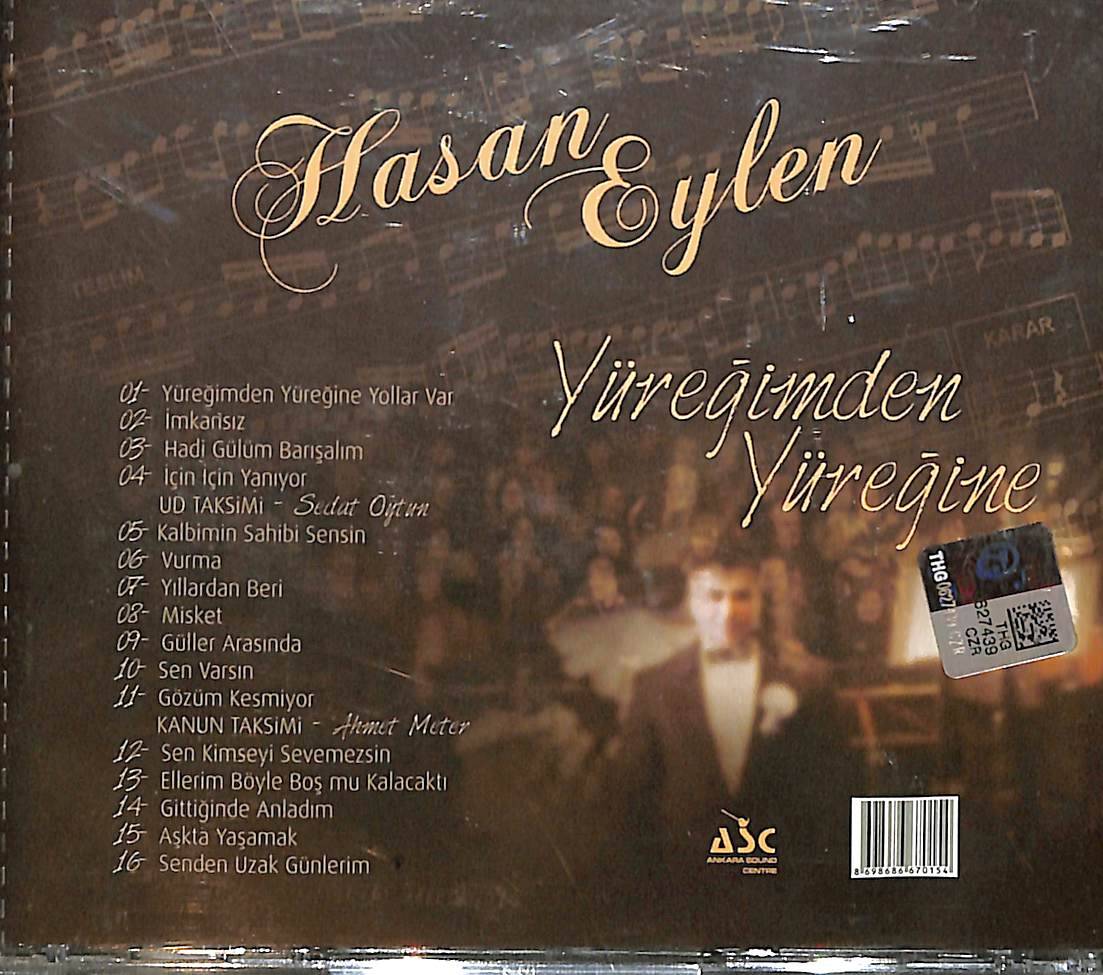 Hasan Eylen - Yüreğimden Yüreğine CD (İkinci El) CD4490 - 2