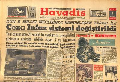 Havadis Gazetesi 1 Haziran 1957 - T.H.Y. Yaz Tarifesi Bugün Başlıyor - Bayar Dün Hirfanlı Barajını Gezdi GZ122143 - 1