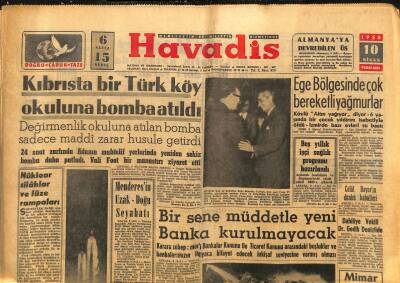 Havadis Gazetesi 10 Nisan 1958 - L. Turnerin Mektupları - Orta-Doğunun En Modern Liman Sitesi Kuruluyor GZ122016 - 1