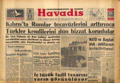 Havadis Gazetesi 11 Aralık 1957 - NATO Ve Bağdad Blok-Paktlarının Birleştirilmesi GZ82891 - 1