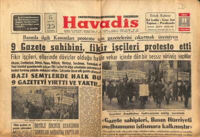 Havadis Gazetesi 11 Ocak 1961 - Ava Gardner İsmini Ve Dinini Değiştiriyor - Gazeteci Sendikaları Federasyonu Tebliğ Yayınladı GZ121264 - 1