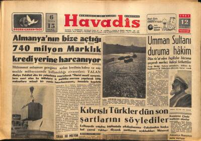 Havadis Gazetesi 12 Ağustos 1957 - Asya Gribinde Bir Tehlike Yok GZ82961 - 1