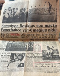 Havadis Gazetesi 13 Haziran 1960 - Geçici Anayasa Dün Gece İlân Edildi - Şampiyon Beşiktaş Son Maçta Fenerbahçeye 1-0 Mağlup Oldu GZ121228 - 2