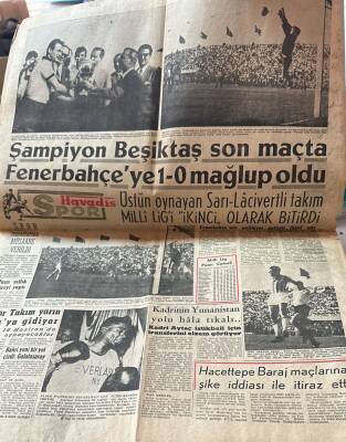 Havadis Gazetesi 13 Haziran 1960 - Geçici Anayasa Dün Gece İlân Edildi - Şampiyon Beşiktaş Son Maçta Fenerbahçeye 1-0 Mağlup Oldu GZ121228 - 2
