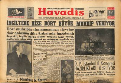 Havadis Gazetesi 17 Ağustos 1957 - İstanbulda Asya Gripi Mevcut Değil GZ82957 - 1