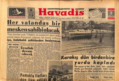 Havadis Gazetesi 2 Aralık 1957 - Türkiyede Petrol Davası GZ82924 - 1