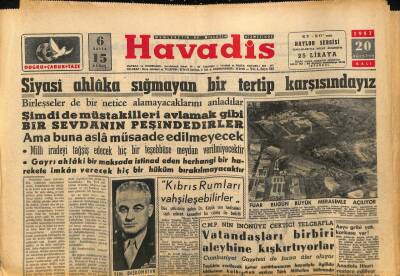 Havadis Gazetesi 20 Ağustos 1957 - Mısır Ticaret Heyeti İzmirde GZ82953 - 1