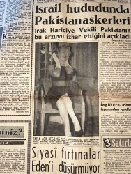 Havadis Gazetesi 20 Aralık 1956 - Kıbrıs Anayasası Resmen İlan Edildi - Marilyn Monroe'nun Bu Resmi İngiltere'de Dini Mecmualardan Birinde Neşredilmiş GZ149002 - 2