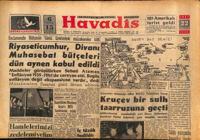 Havadis Gazetesi 22 Aralık 1957 - Ankara Şeker Fabrikasının Yakında Temeli Atılıyor GZ82922 - 1