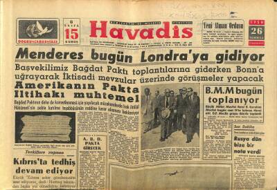 Havadis Gazetesi 26 Temmuz 1958 - 1958 Jet Pentatlon Müsabakalarında Havacılarımızın Büyük Başarısı GZ121962 - 1