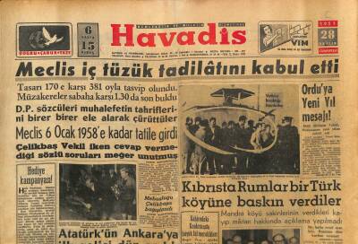 Havadis Gazetesi 28 Aralık 1957 - Çapadaki Kan Bankası Bugün Hizmete Girecek GZ82890 - 1