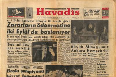 Havadis Gazetesi 29 Ağustos 1957 - Zeytinburnu 1 Eylülden İtibaren Kaza Oluyor GZ82945 - 1