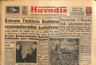 Havadis Gazetesi 29 Mart 1958 - Abdünnâsır , Suriye Ve Mısırdaki Komünistleri Temizlemeye Başladı GZ122169 - 1