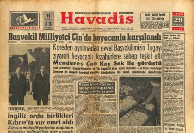 Havadis Gazetesi 29 Nisan 1958 - Ankara Kalesi Restore Edilecek - And Uçağı Büyük Bir Tehlike Geçirdi GZ121979 - 1