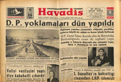 Havadis Gazetesi 3 Ekim 1957 - Yeni Kağıt Fabrikası Kuruluyor GZ82865 - 1