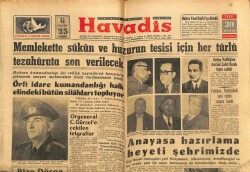 Havadis Gazetesi 30 Mayıs 1960 - Orgeneral Cemal Gürsele Çekilen Telgraflar GZ102237 - 2