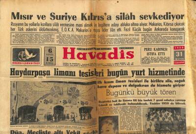 Havadis Gazetesi 31 Mayıs 1958 - De Gaulle Tam Yetki İstedi - Barbara Hutton Dün Sessiz Sedasız İstanbula Geldi GZ122225 - 1