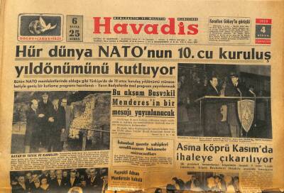Havadis Gazetesi 4 Nisan 1959 - Amerika Bize Son Model Uçak Veriyor GZ86419 - 1