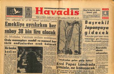 Havadis Gazetesi 4 Ocak 1958 - Başvekil Japonyaya Gidecek - Kızıl Papaz Londrada Kiminle , Ne Konuşacak GZ122000 - 1