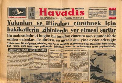 Havadis Gazetesi 5 Ağustos 1957 - Komünist Çinde İhtilal Büyüdü GZ83146 - 1