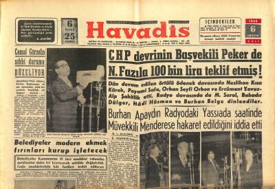 Havadis Gazetesi 6 Aralık 1960 - Edebiyat Fakültesine 950 Öğrenci Girebilecek - Cemal Gürselin Sıhhî Durumu Düzeliyor GZ122033 - 1