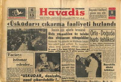 Havadis Gazetesi 8 Mart 1958 - Akar Et Ve Balık Kurumunun Faaliyetlerini İzah Etti - Üsküdarı Çıkarma Faaliyeti Hızlandı GZ122072 - 1