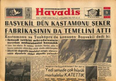 Havadis Gazetesi 9 Ağustos 1957 - Dokuz Kızıl Çin Gemisi Batırıldı GZ82958 - 1