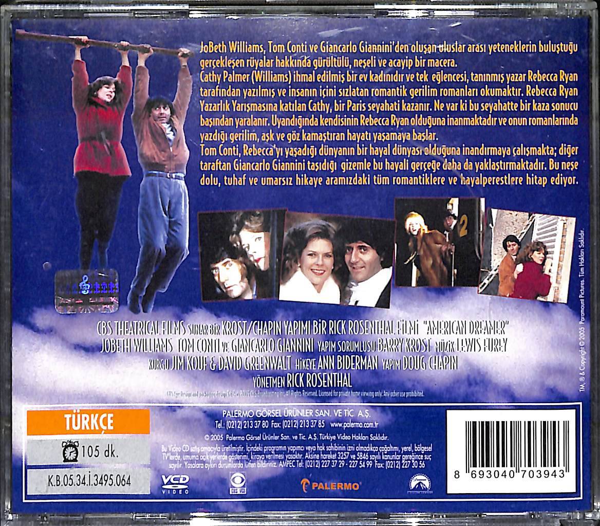 Hayalperest Amerikalı - Amerıcan Dreamer VCD Film ' Jobeth Wıllıams, Tom Contı ' VCD28001 - 2