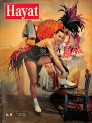 Hayat Dergisi 1 Kasım 1957 No: 56 - Kapak: Charlotte Banaouf & Mevsimin İlk Milli Maçları & Poster 