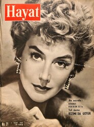 Hayat Dergisi 1 Mart 1957 Sayı : 21 - Kapak: Kay Kendall - Hikmet Feridun Es - Ayasofya'nın Kubbesi Poster NDR90670 - Gökçekoleksiyon