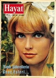 HAYAT DERGİSİ 1 Şubat 1968 Sayı: 6 Kapak: Charlotte May - Yaşlı Şöhretlerin Genç Eşleri - Metin Oktay - Kadri Aytaç NDR88471 - Gökçekoleksiyon