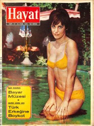 HAYAT DERGİSİ 10 Eylül 1970 Sayı: 37 Kapak: Shelia Rosin - Türk Erkeğine Boykot NDR88560 - Gökçekoleksiyon
