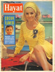 HAYAT DERGİSİ 11 Eylül 1969 Sayı:38 - Kapak: Mylene Demongeot - Güzel Sharon'un Katilini Falcı Bulacak - 19 Yaşında Romantik Bir Prenses NDR88641 - Gökçekoleksiyon