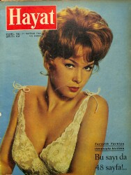 HAYAT Dergisi 11 Haziran 1964 Sayı: 25 - Kapak: Stella Stevens - Ragıp Gümüşpala Vefat Etti - Sinan Korle'nin Tabloları Birleşmiş Milletlerde NDR89956 - Gökçekoleksiyon