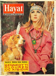 HAYAT DERGİSİ 11 Haziran 1970 Sayı:24 - Kapak: Pat Booth - Kennedy'yi Öldüren Üç Kişidir - Mankenler Tatile Elbiseler Sandığa NDR88635 - Gökçekoleksiyon