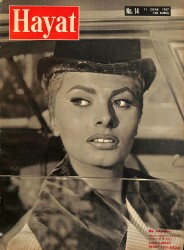 Hayat Dergisi 11 Ocak 1957 Sayı : 14 - Kapak : Sophia Loren - Ferahlayan İstanbul NDR90728 - Gökçekoleksiyon