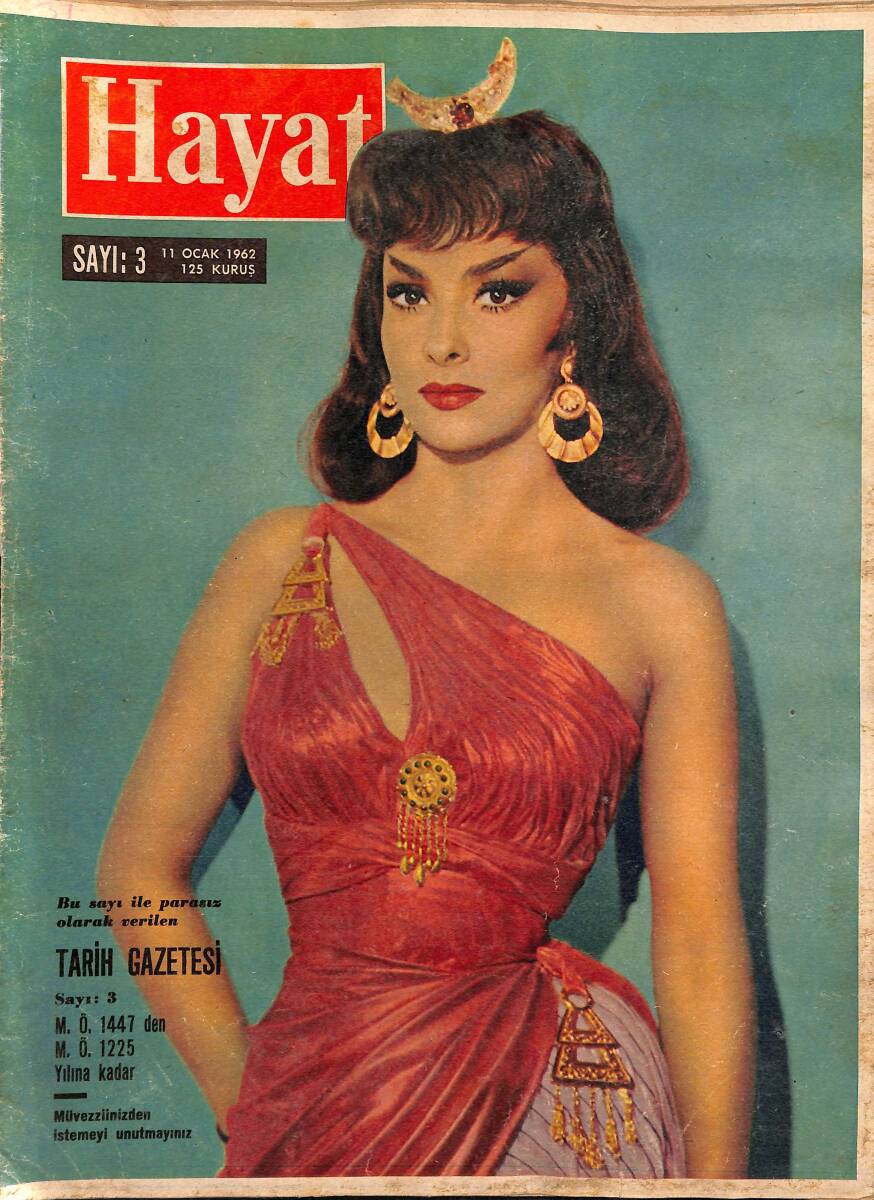 HAYAT DERGİSİ 11 Ocak 1962 Sayı: 3 - Kapak: Gina Lollobrigida - Bu Kadın Vadim'in Yolunu Değiştirdi NDR88886 - 1