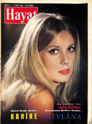 HAYAT Dergisi 11 Ocak 1968 Sayı : 3 - Kapak : Catherine Deneuve - Abdülhamit'in Altın Dolu Çantalarını Açıyoruz NDR88743 - Gökçekoleksiyon