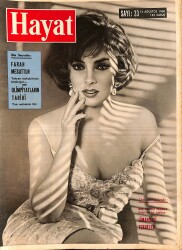 HAYAT DERGİSİ 12 Ağustos 1960 Sayı: 33 - Kapak: Gina Lollobrigida - Amerika'yı Bu İki Genç Adamdan Birisi İdare Edecek - Süreyya Ve Thurn Presni NDR88942 - Gökçekoleksiyon
