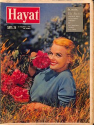 HAYAT DERGİSİ 12 Haziran 1959 Sayı: 24 - Kapak: Camera Clix - Dünün Sophia Loren'i - Eski Kağıthane Çizim Poster NDR88891 - Gökçekoleksiyon
