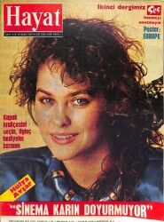 HAYAT DERGİSİ 12 Ocak 1987 Sayı: 3 - Hülya Avşar Senaryo Yazıyor - Europe Poster - Arnold Schwarzenegger: Maria'dan Boşanabilirim NDR88933 - Gökçekoleksiyon