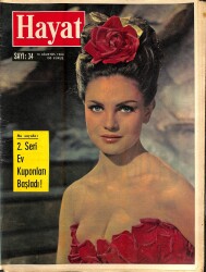 HAYAT DERGİSİ 13 Ağustos 1964 Sayı: 34 - Kapak: Norma Foster - Prens Carlos Hugo Boğaya Meydan Okudu ! - Şehir Tiyatrosu 50 Yaşında NDR88519 - Gökçekoleksiyon