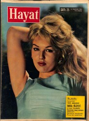 HAYAT Dergisi 13 Haziran 1963 Sayı: 36 - Kapak: Mylene Demongeot - Brigitte Bardot Fotoğrafçıların Elinden Kurtulamadı - Lütfi Abak Amerika'da NDR89264 - Gökçekoleksiyon