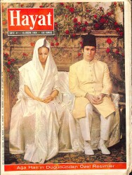 HAYAT DERGİSİ 13 Kasım 1969 Sayı: 47 Kapak: Ağa Han Ve Begüm Han - Ağa Han'ın Düğününden Özel Kareler NDR88562 - Gökçekoleksiyon