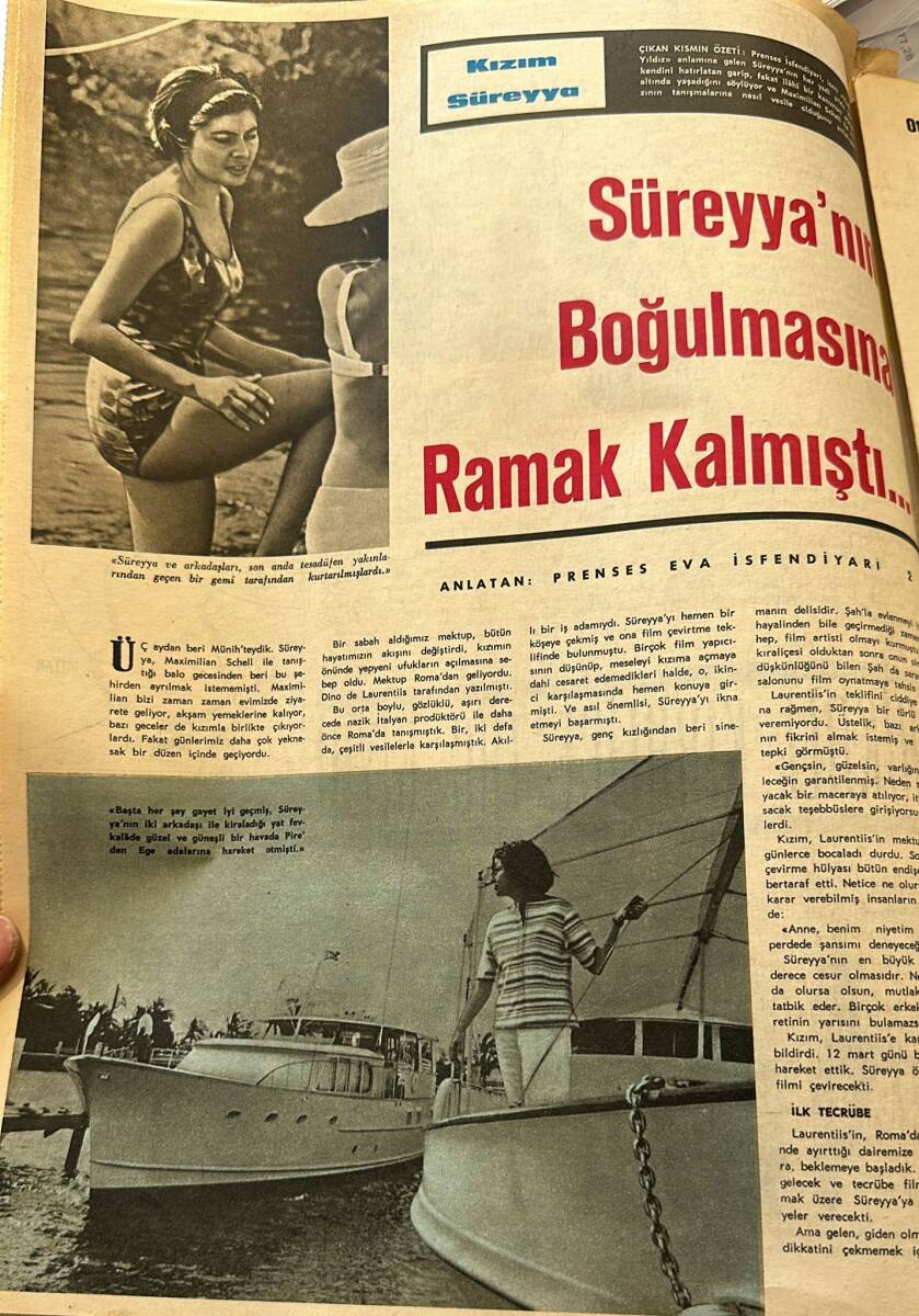 HAYAT Dergisi 13 Mayıs 1965 Sayı : 20 - Kapak : Marie France Pisier - Süreyya'nın Boğulmasına Ramak Kalmıştı NDR88763 - 2