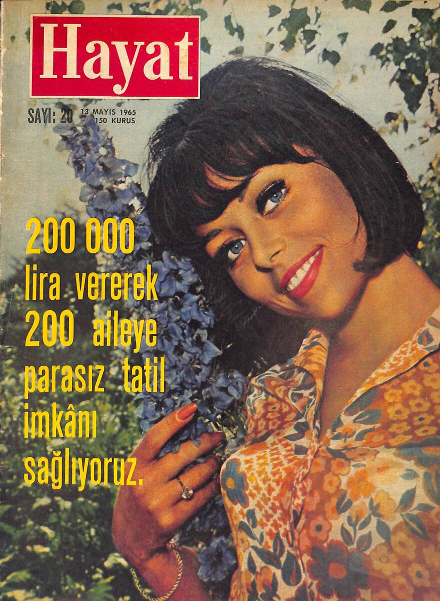 Hayat Dergisi 13 Mayıs 1965 Sayı:20 - Hope Cooke - Prens Thondup - Prenses Süreyya - Andre Corso - Carole Engstrand NDR87796 - 1