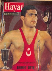 Hayat Dergisi 14 Haziran 1965 Sayı:26 Ahmet Ayık Poster - Gerald Brown - 1964-65 Yılı Şampiyonu Fenerbahçe - Prenses Süreyya NDR87793 - Gökçekoleksiyon