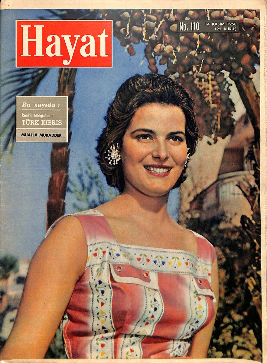 HAYAT Dergisi 14 Kasım 1958 Sayı: 110 - Türk Tugayı Cepheye Gidiyor - Mualla Mukadder - Köy Mektebinde Talebe Kaydı Poster NDR89605 - 1