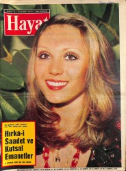 Hayat Dergisi 14 Şubat 1974 Sayı 8 - Kapak: Yasemin Eser - İngiltere'de Halk Geçim, Saray Gönül Derdinde - Türk Kadını Mecliste Sesini Duyuramıyor NDR90480 - Gökçekoleksiyon